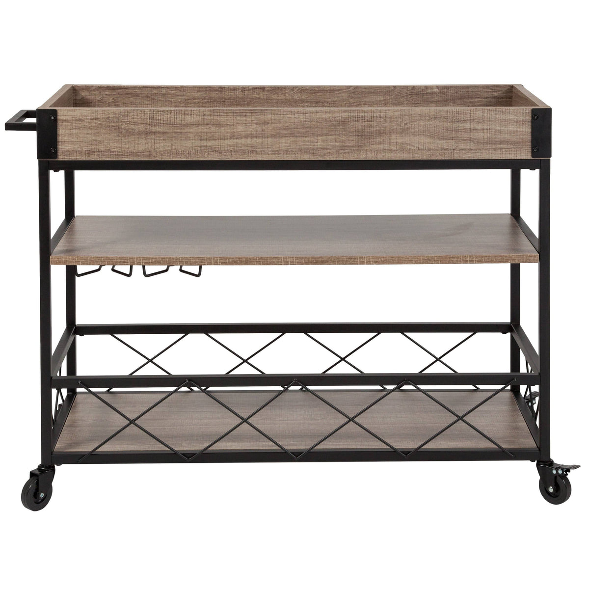 Oak Wood Kitchen Bar Cart M29687