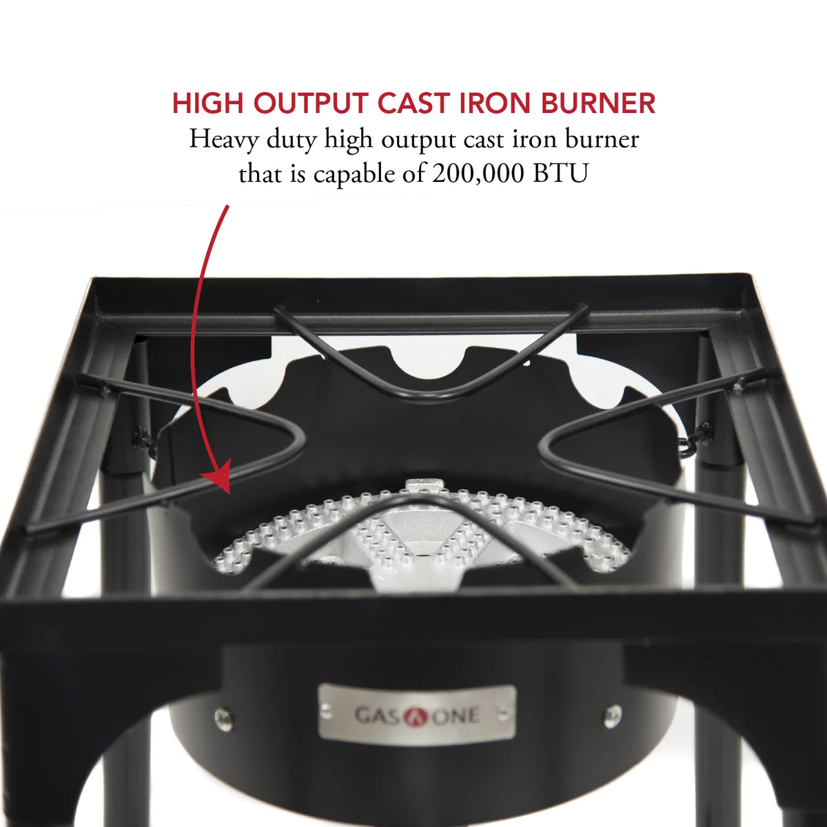 Propane 200,000-BTU Single Outdoor Brewing Burner with Adjustable Height V6987