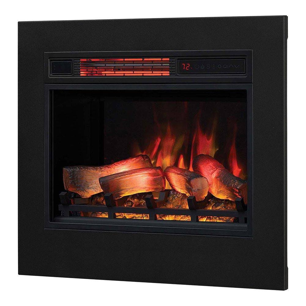 23-in 3D Infrared Fireplace Insert & Flush Mount Kit B3182