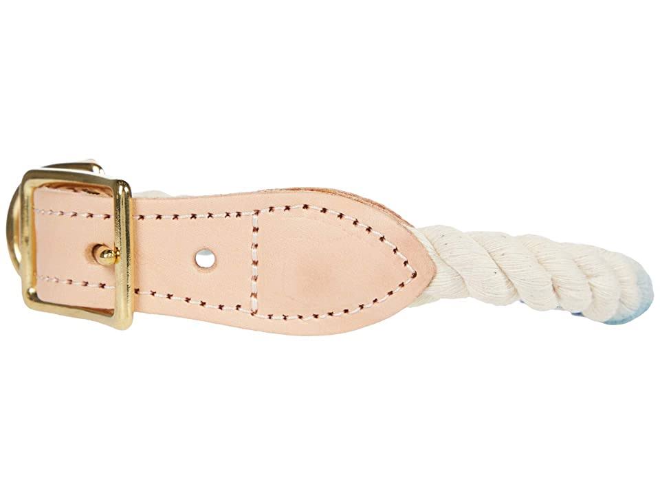 Ombre Rope & Leather Dog & Cat Collar, Indigo, Large B1460
