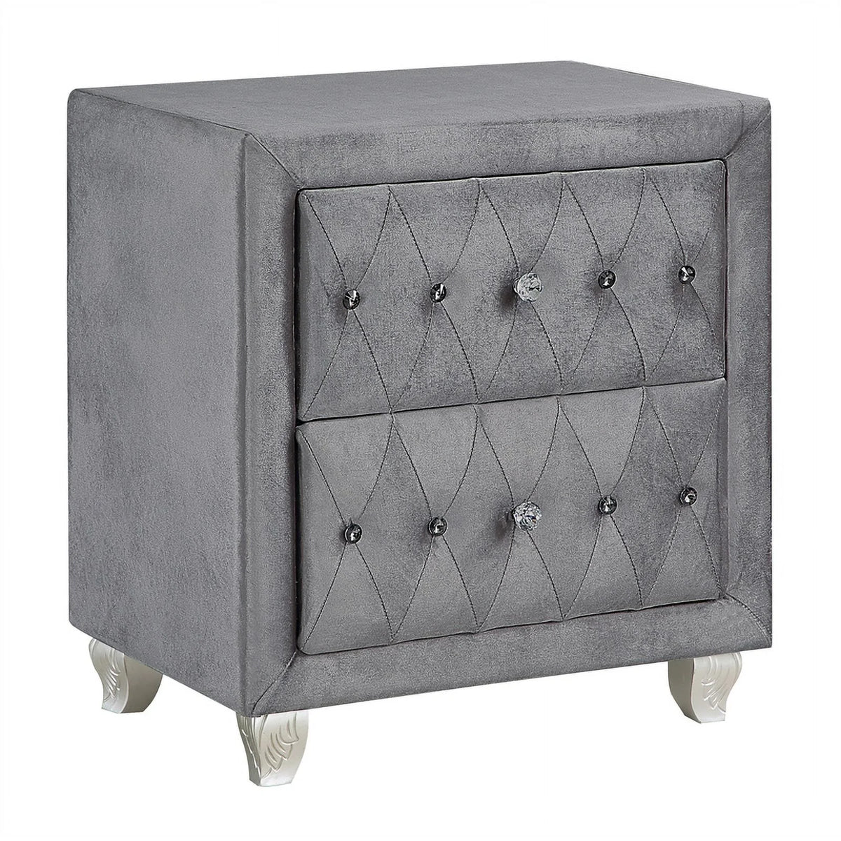 Queen Velvet Upholstered 4-piece Bedroom Set S880