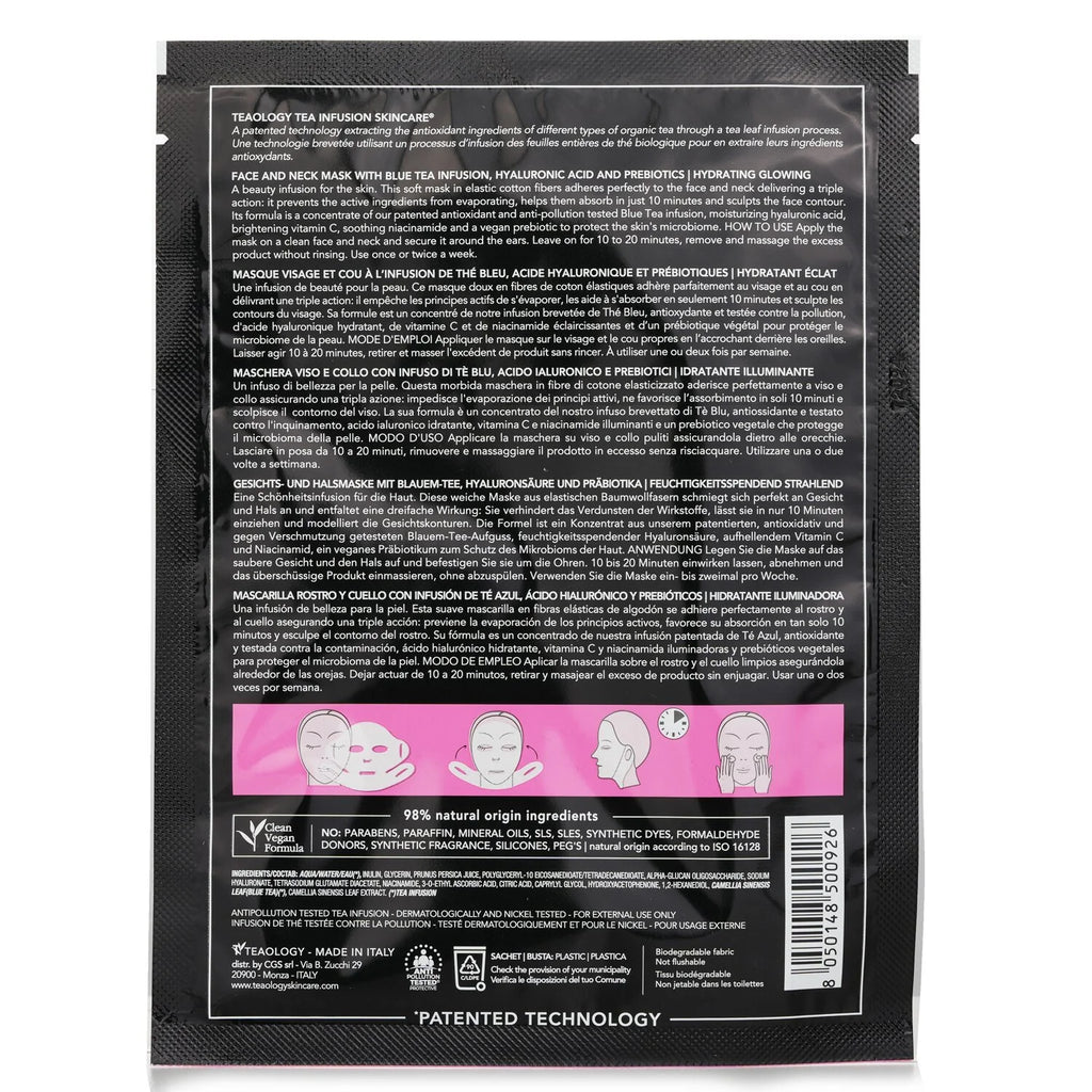 Peach Tea Hyaluronic Face & Neck Mask 21ml H5055