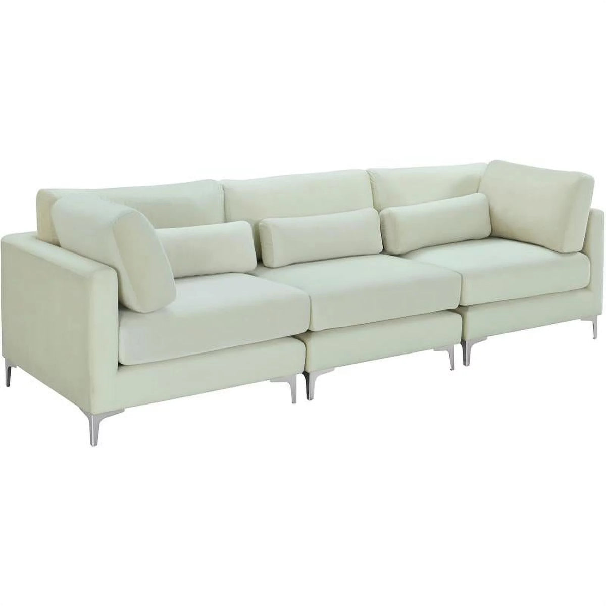 Cream Velvet Modular Sofa I45536