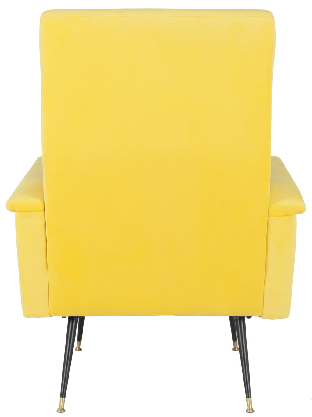 Yellow Velvet Accent Chair Q210