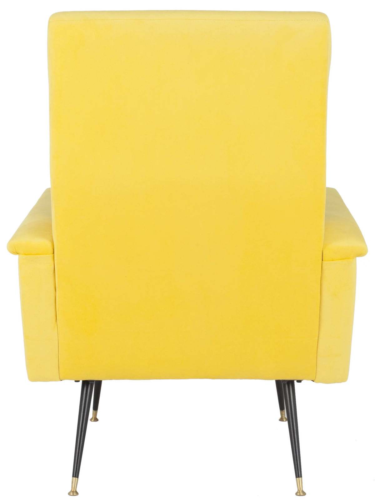 Yellow Velvet Accent Chair Q210