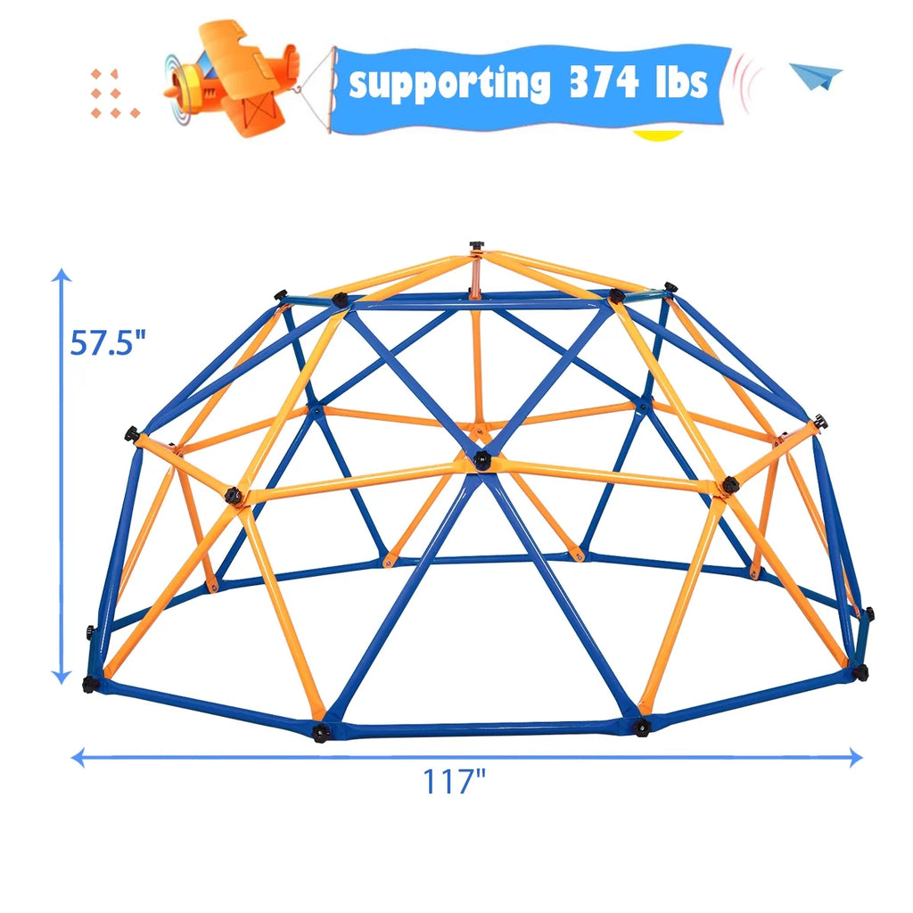 Outdoor Dome Climber with Monkey Bars X5343