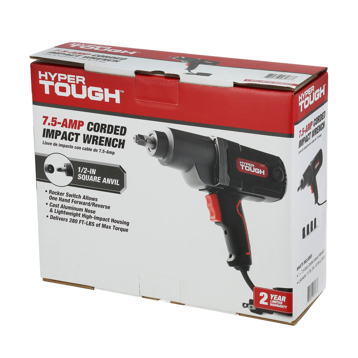 7.5A Corded Impact Wrench with 1/2 inch Anvil F988