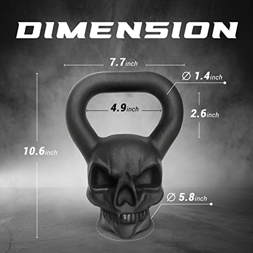 Cast Iron Kettlebell with Anti Slip Powder Coated Handle Y34881