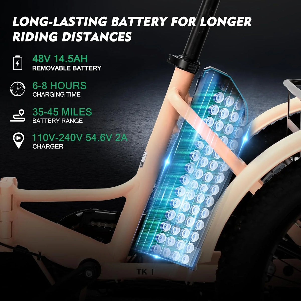 24 26 3 Wheel 350W 36V 7 Speeds Electric Tricycle with Large Basket A33525