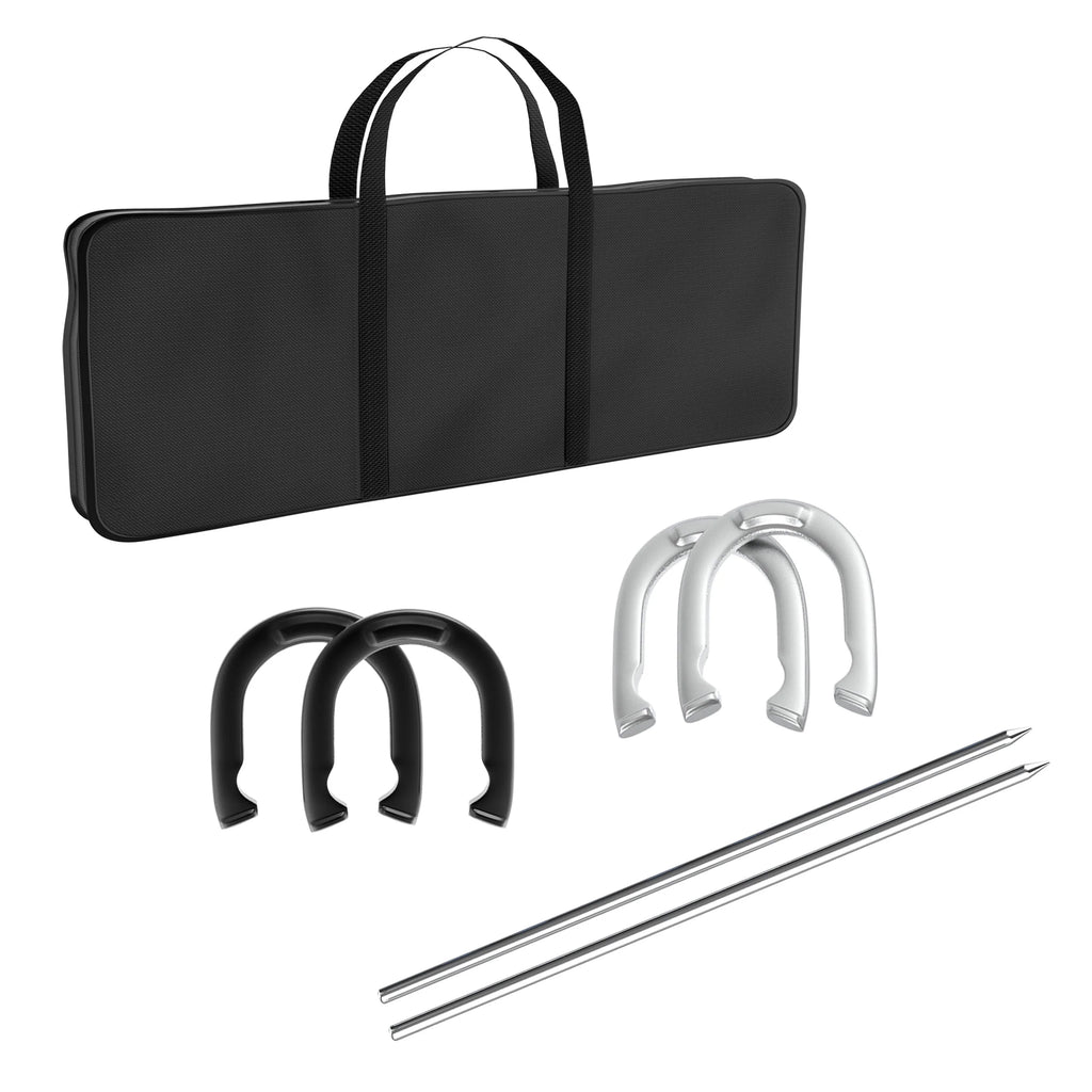 Horseshoe Set with 4 Metal Shoes and 2 Poles D27680