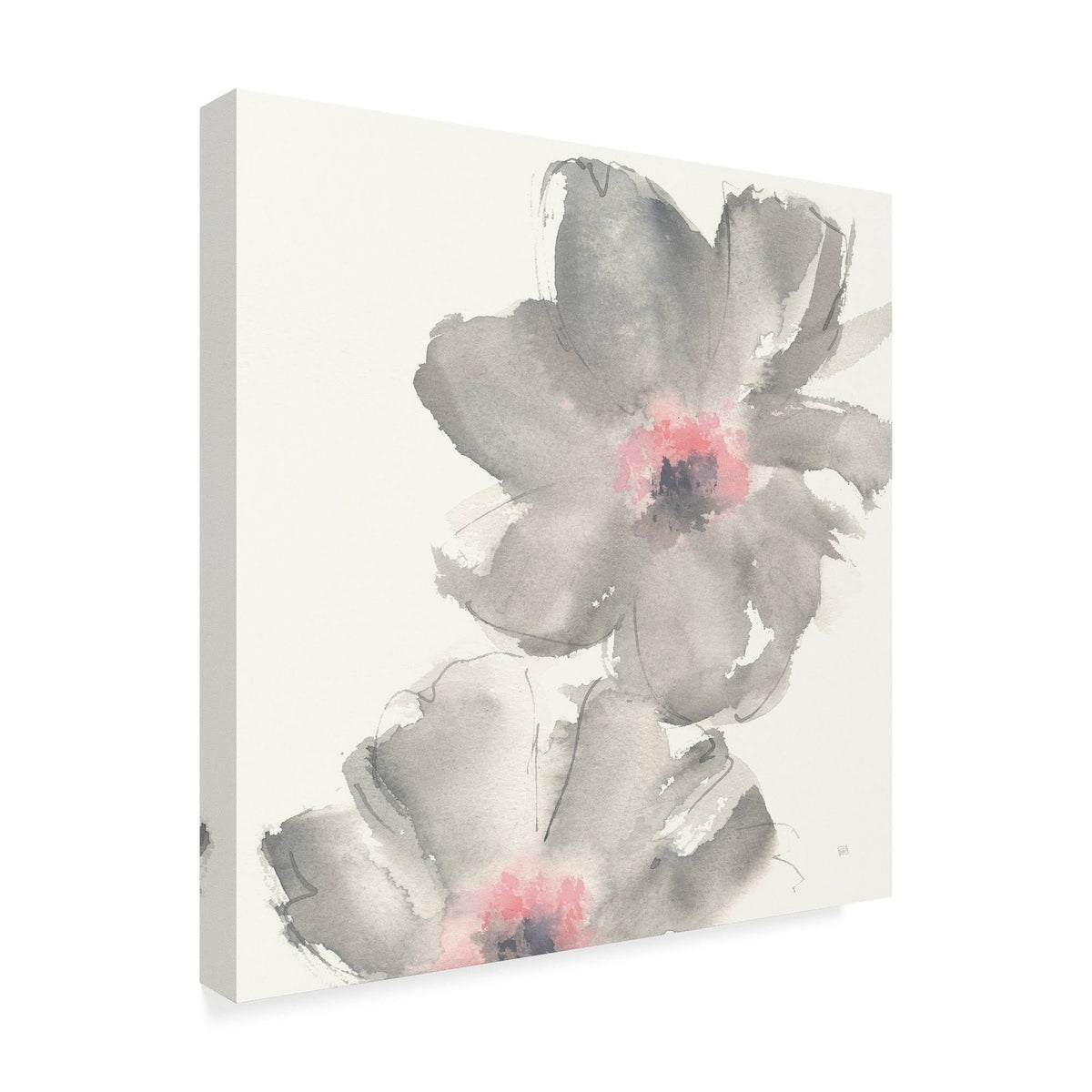 Gray Blush Cosmos Art Print V794
