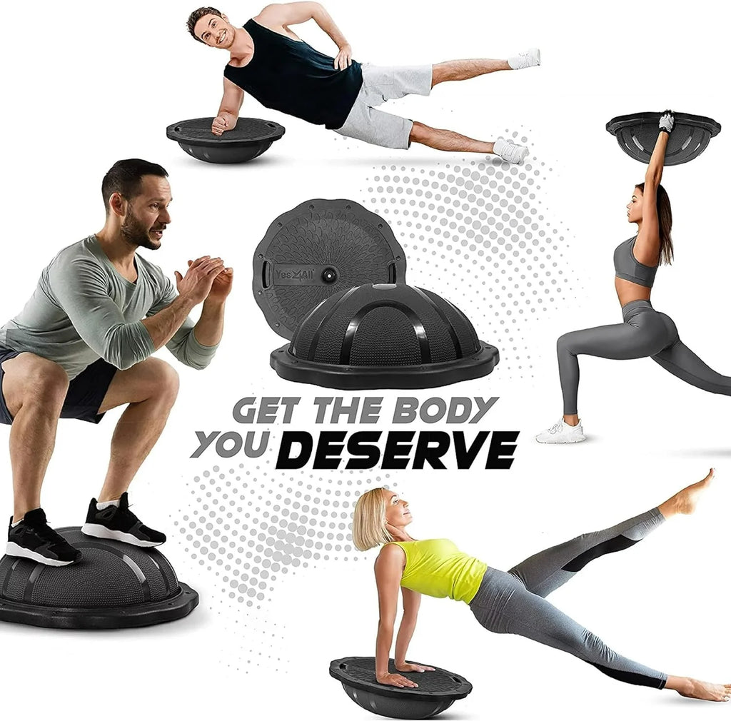 Black Matte Half Ball Balance Trainer S9772