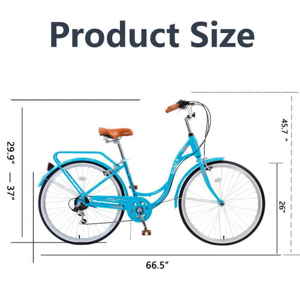 26 inch 7 Speed Steel Frame Bicycle Q75892
