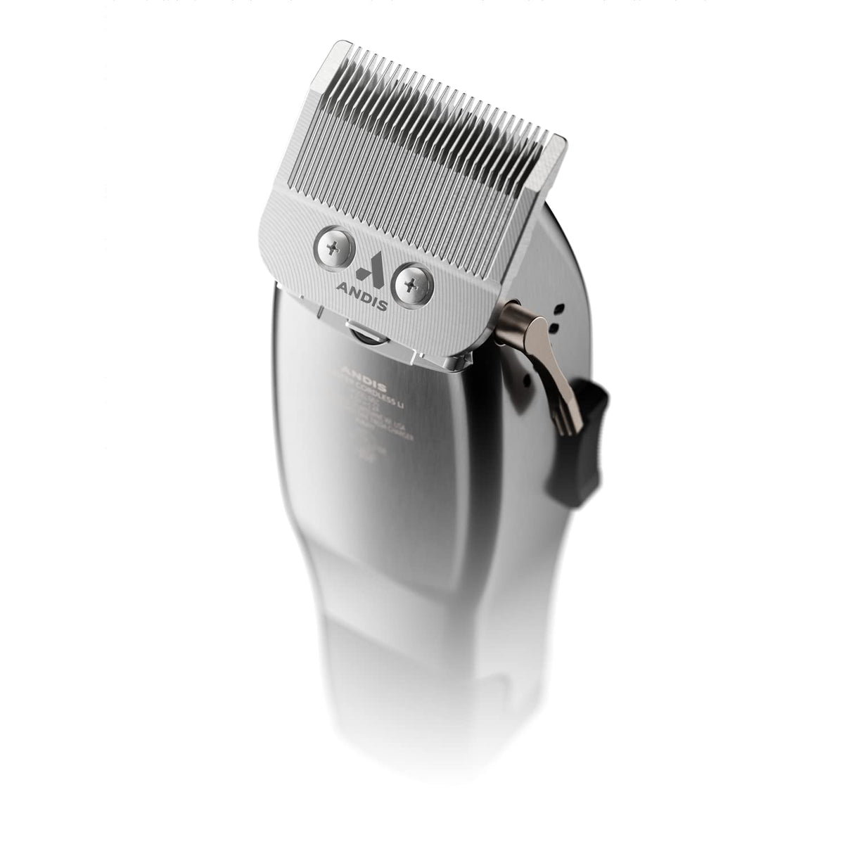 Silver Corded/Cordless Hair Trimmer with Adjustable Carbon Steel Blade A763