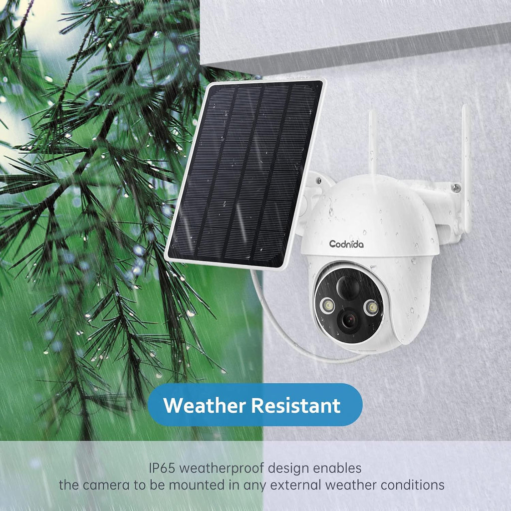 Wireless Outdoor Solar Security Camera with Night Vision Q7969