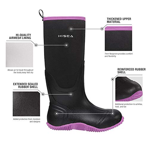 Waterproof Insulated Rubber Neoprene Knee High Work Boots R674634