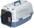 2-Door Top-Load Hard-Sided Pet Travel Carrier, Gray & Blue, 22.8"L x 15.0"W x 13.0"H X83632
