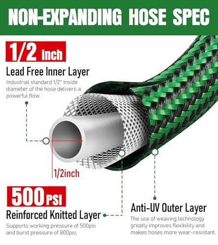 25 ft Heavy Duty Kink Resistant Garden Hose I669