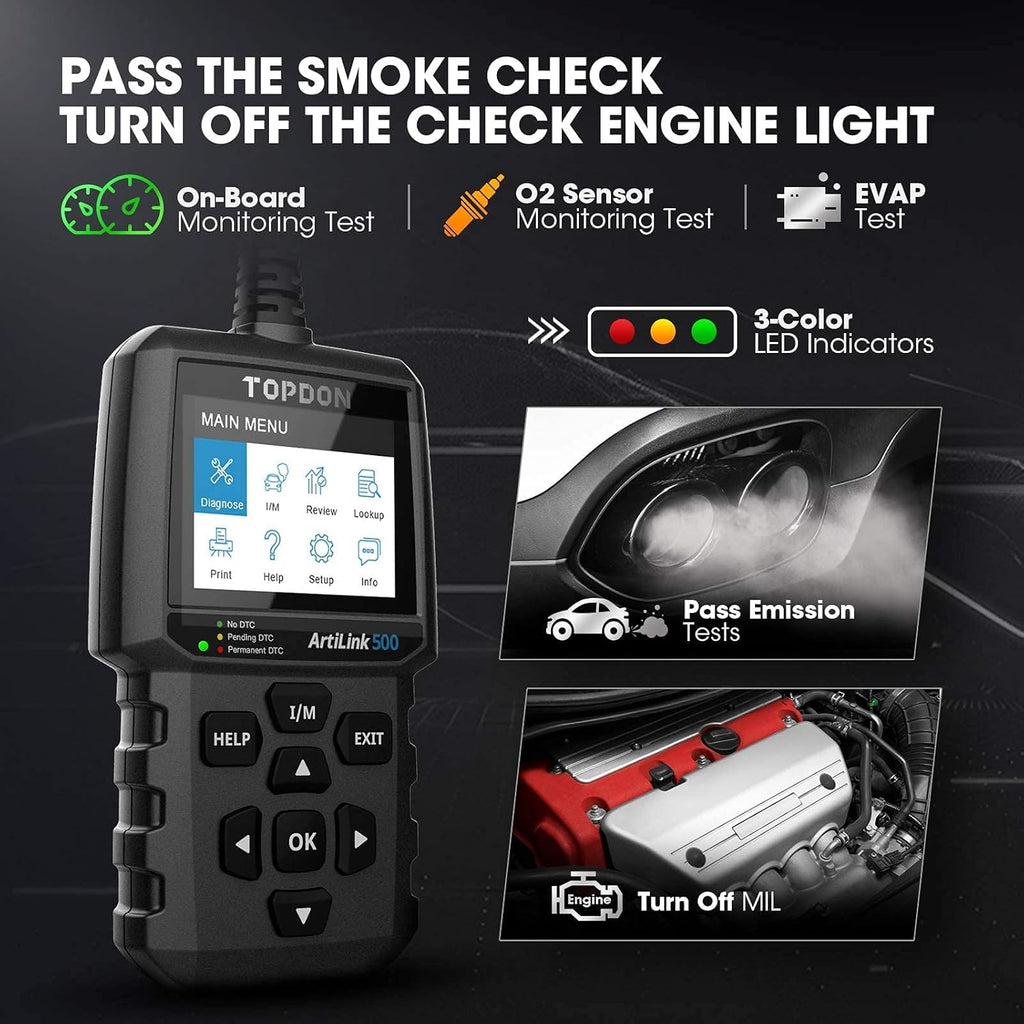OBD2 Scanner Vehicle Diagnostic Tool with LED Light I1238