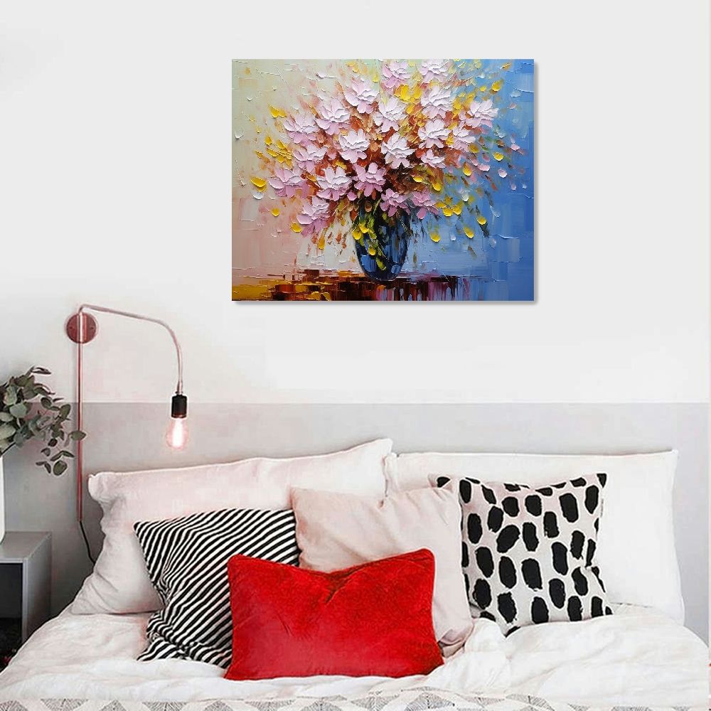 20x16Inch Framed Floral Oil Painting Wall Art R896