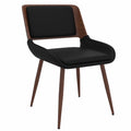 Faux Leather and Wood Side Chair L76303