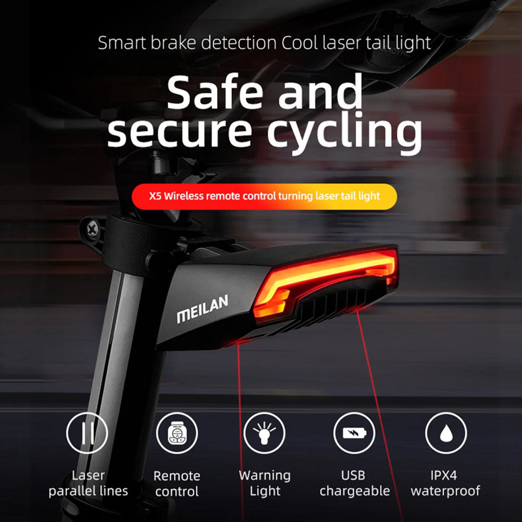 Wireless Bike Tail Light with LED Turn Signal I55201