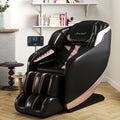 Black Full Body Zero Gravity Massage Chair with Heat and Foot Rollers V397897