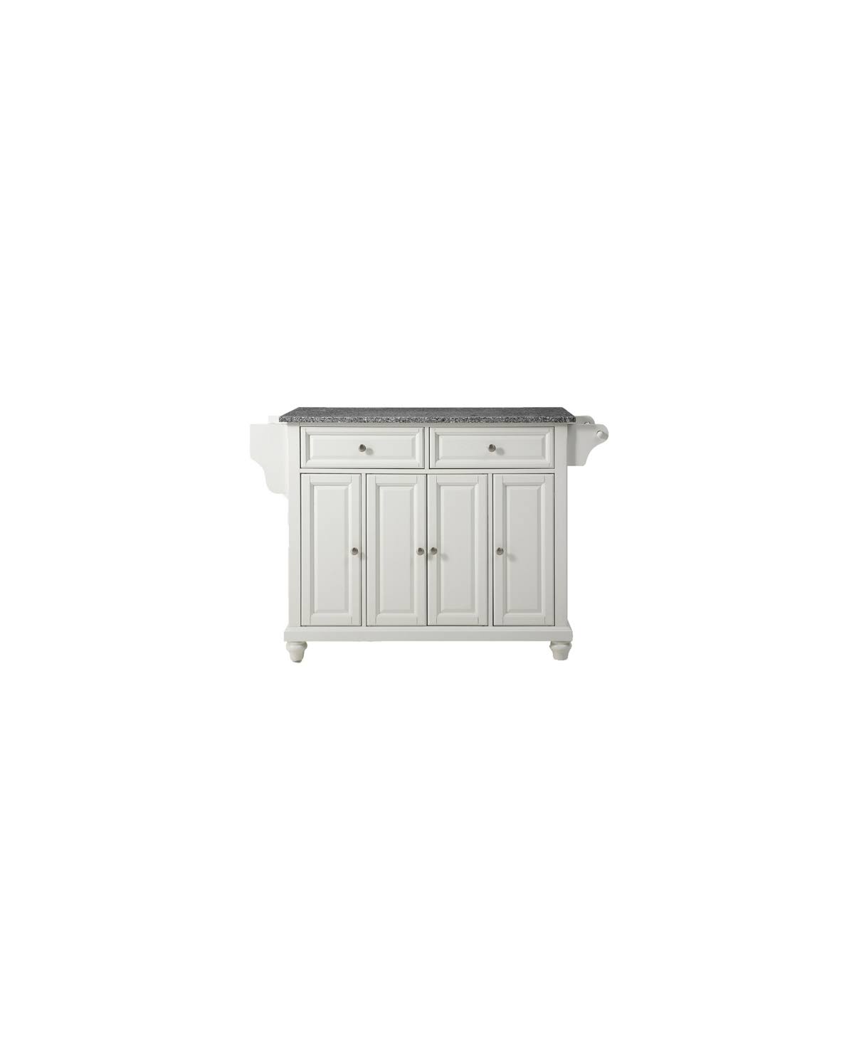 White Granite Top Kitchen Island S5118