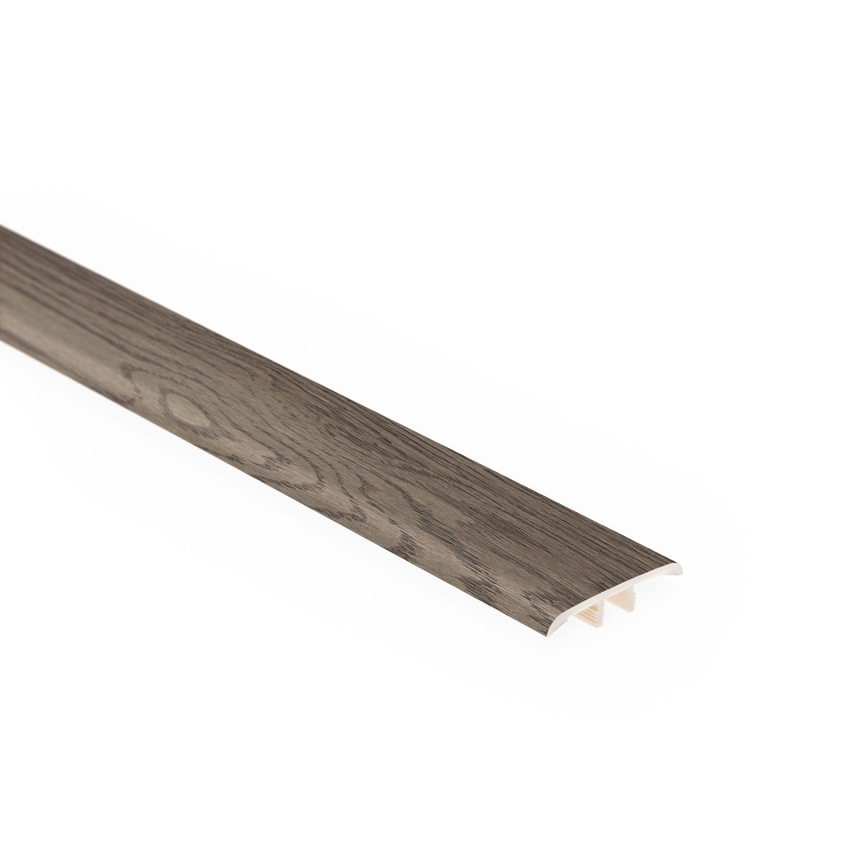 Oak Wood Veneer Vinyl Core Floor T-Moulding in Gray P313153