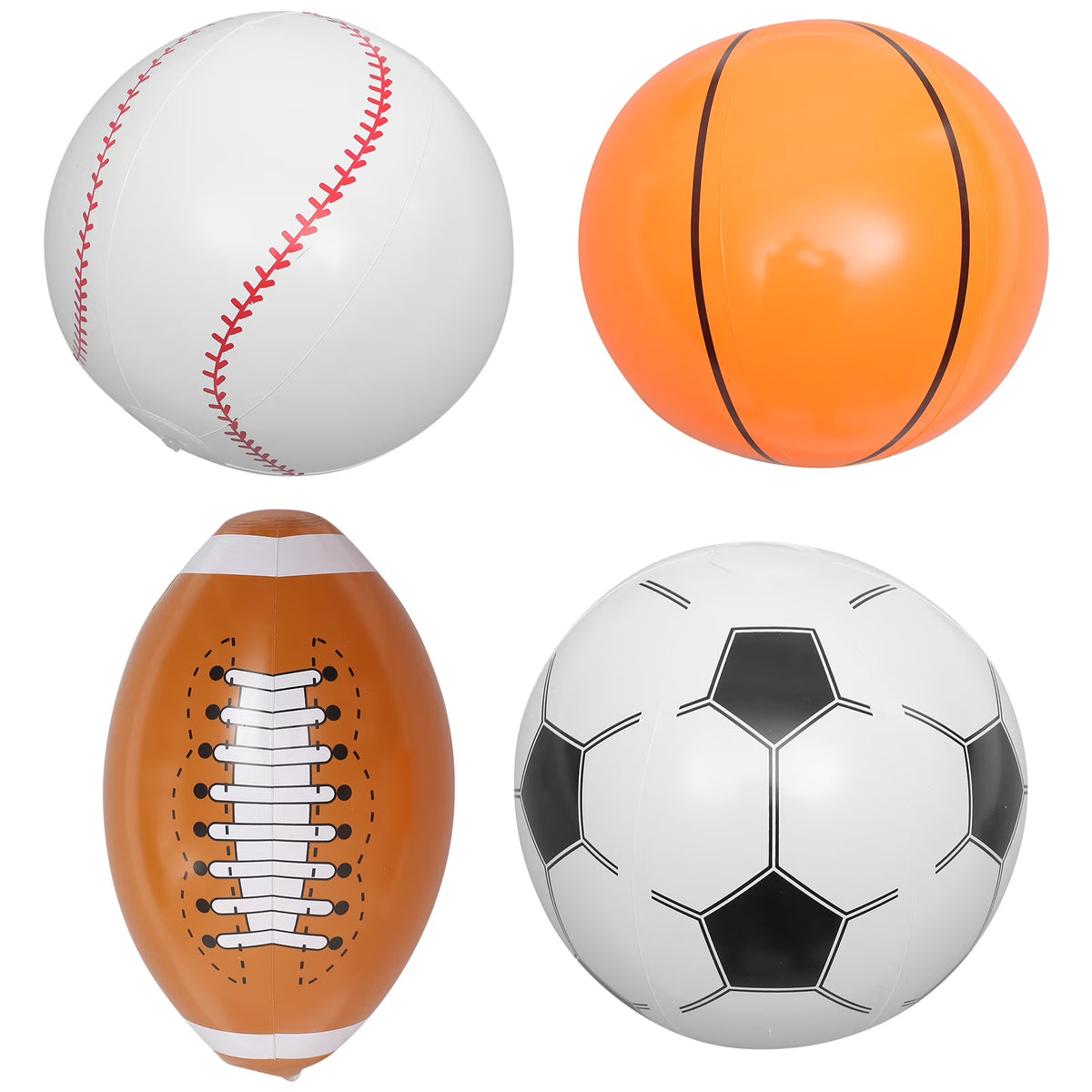 Inflatable Beach Ball Set of 4 H595