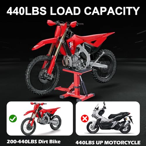 Adjustable Motorcycle Lift Stand with 450Lbs Capacity M615868