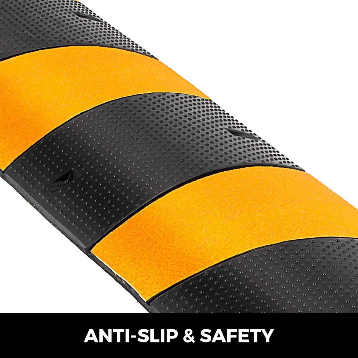 6 Feet Rubber Driveway Cable Protector Ramp 2-Channel T8226