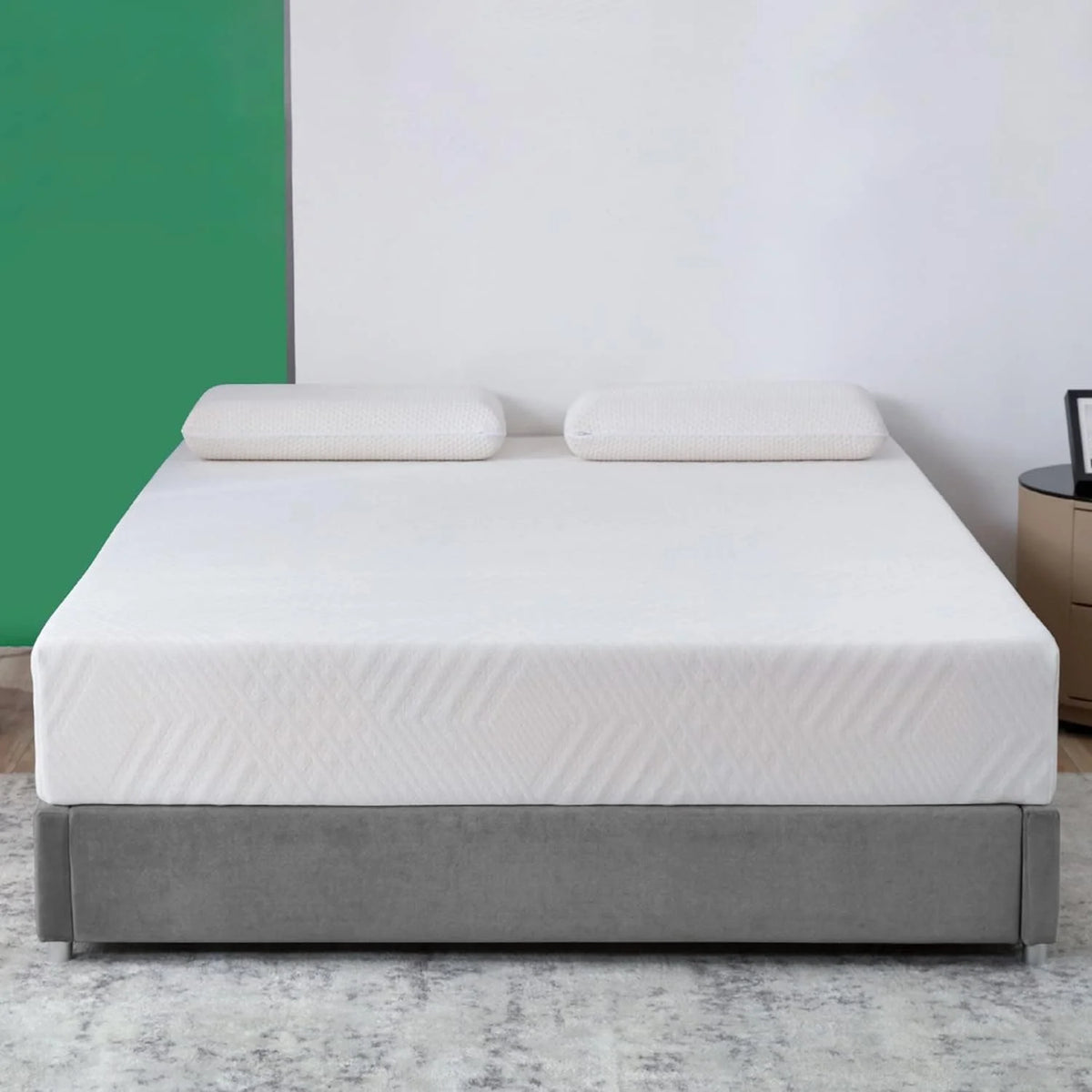 Twin Size 12 Inch Green Tea Memory Foam Mattress A686563