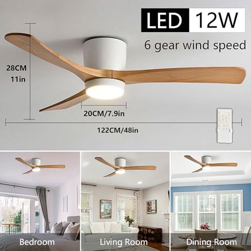 Grey 36in LED Ceiling Fan with Remote Q8982