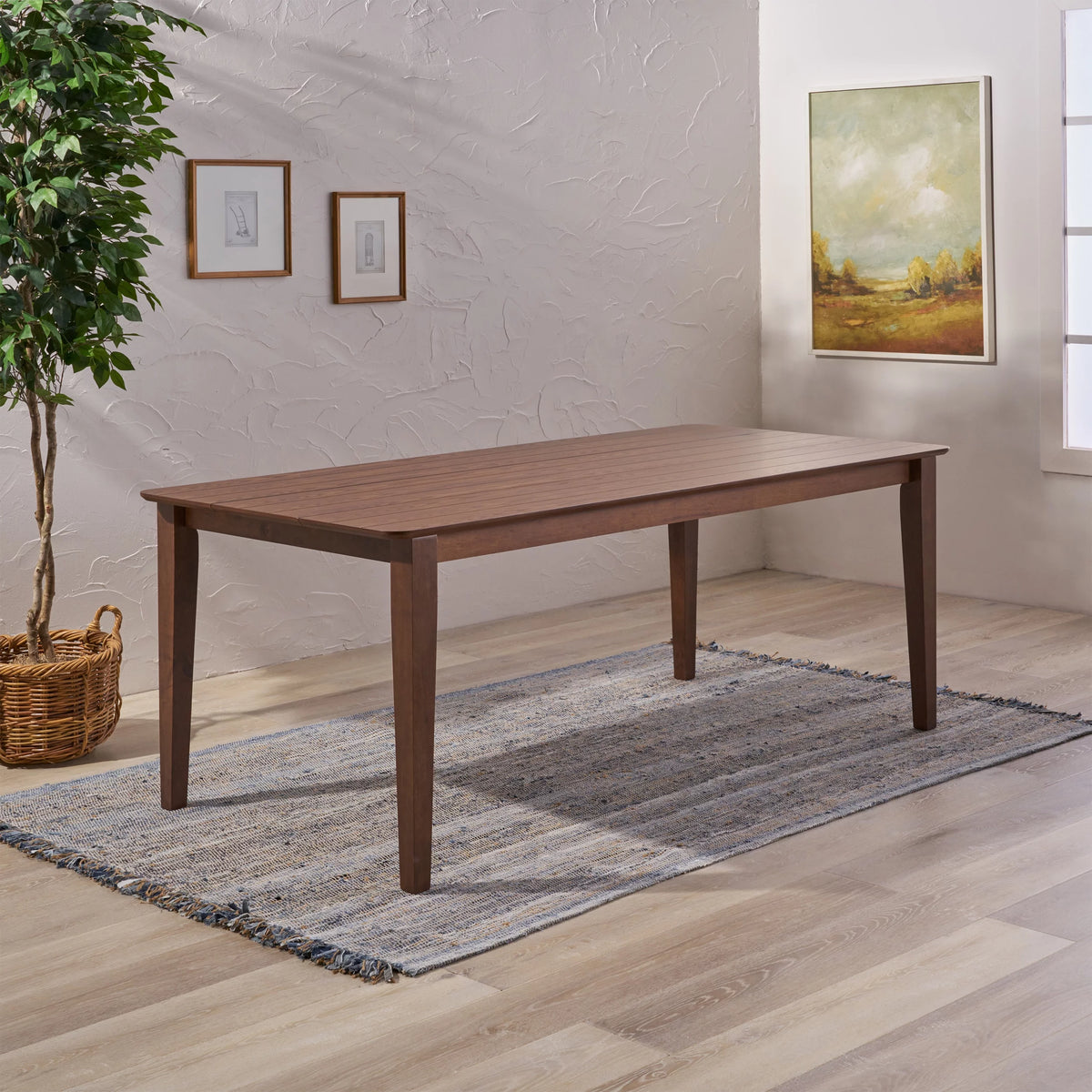 Rectangular 8 Seat Farmhouse Dining Table L941698