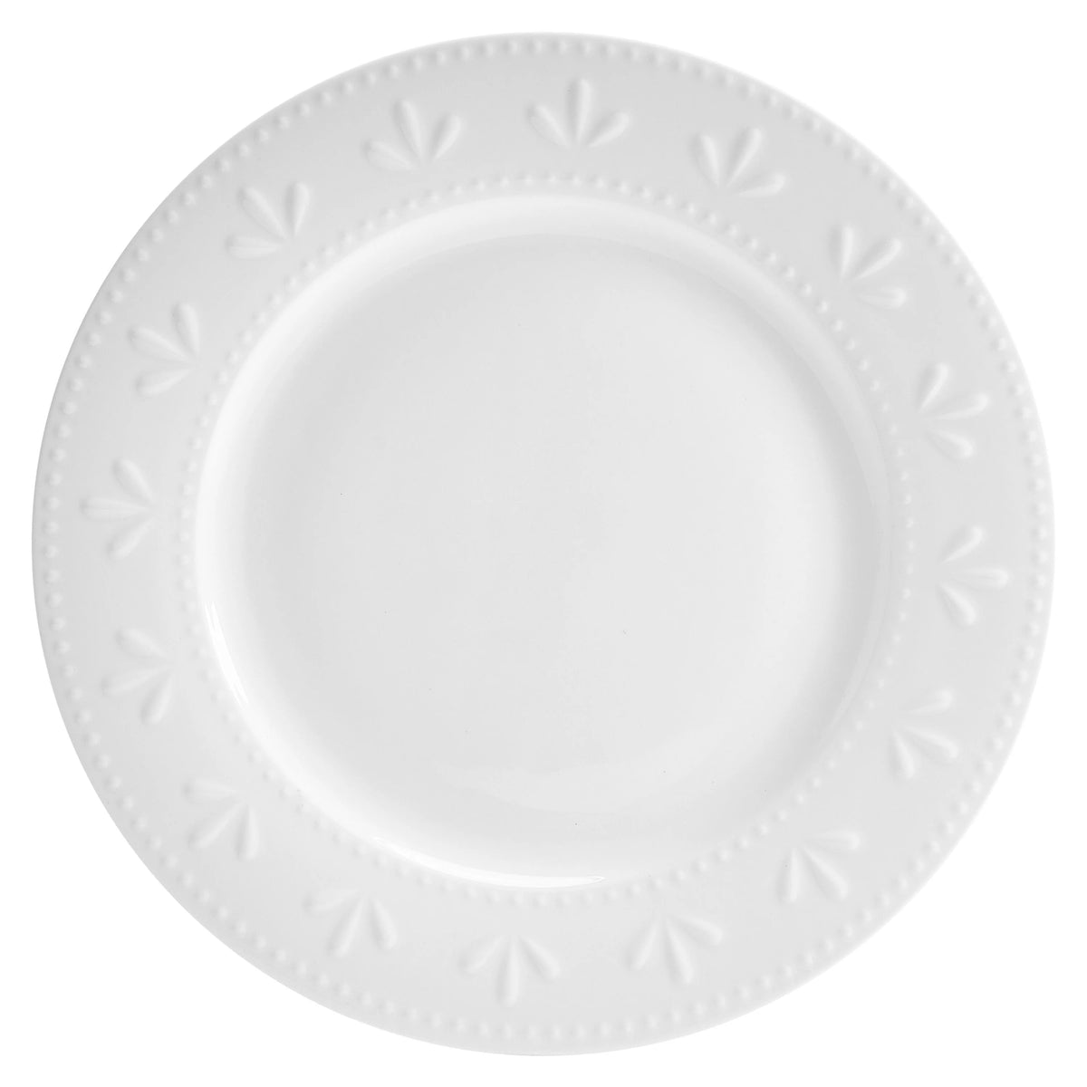 12-Piece White Porcelain Dinnerware Set T332
