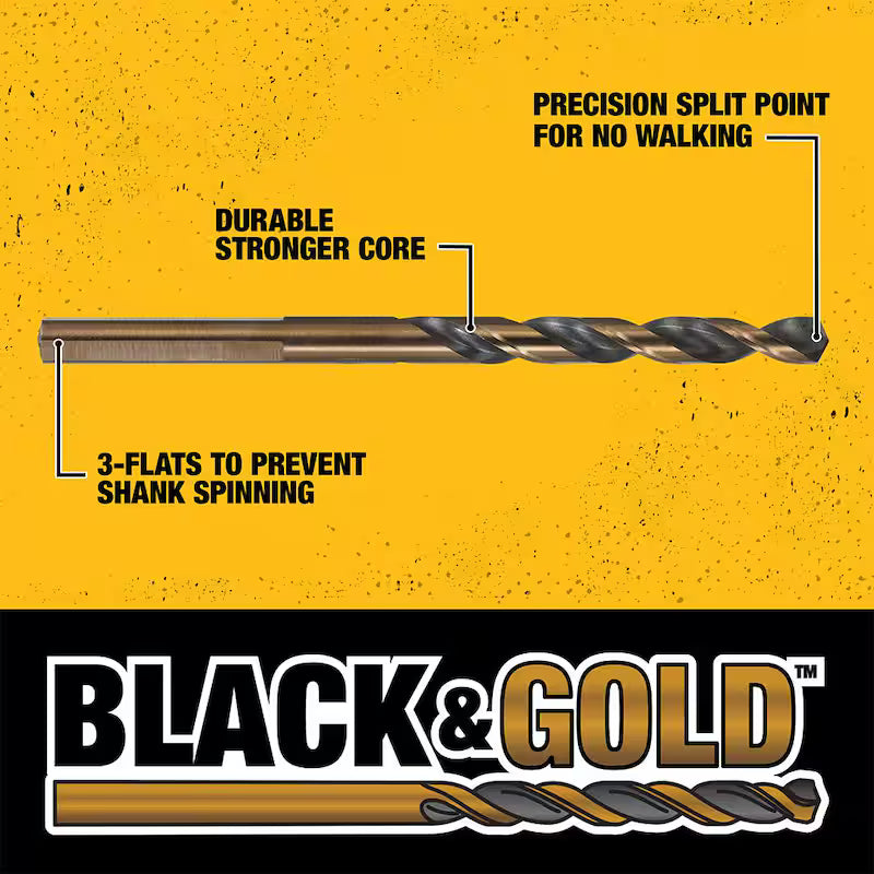 Black and Gold Drill Bit Set 29-Piece G9164