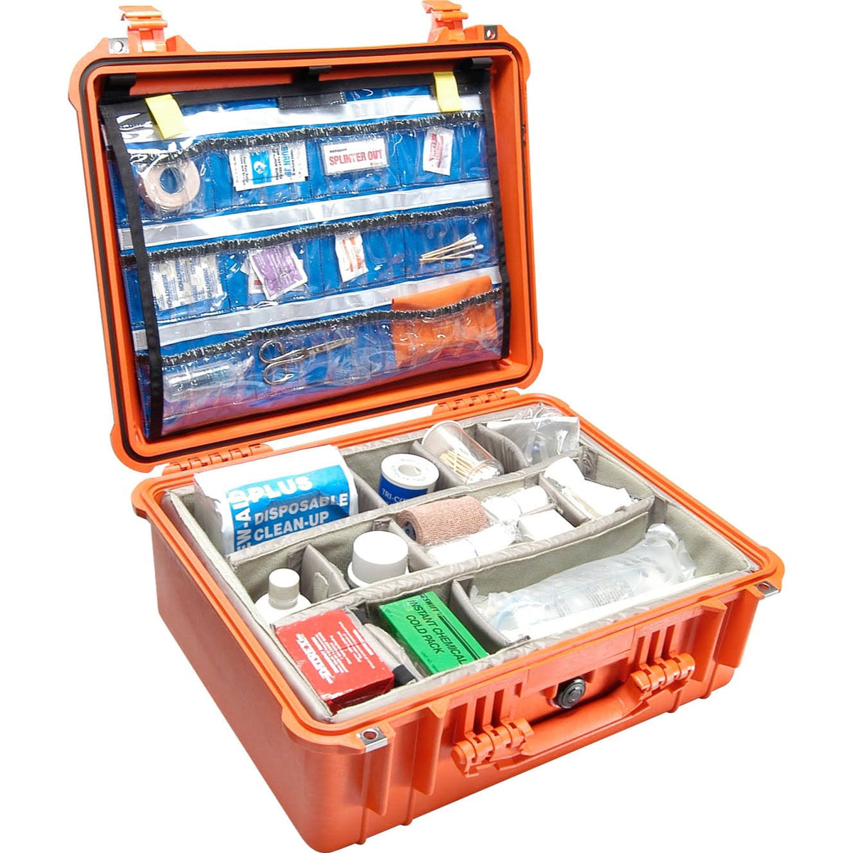 Orange Case with Lid Organizer and Dividers K76782