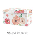 Watercolor Floral Peach Rose Storage Fabric Toy Box U9269