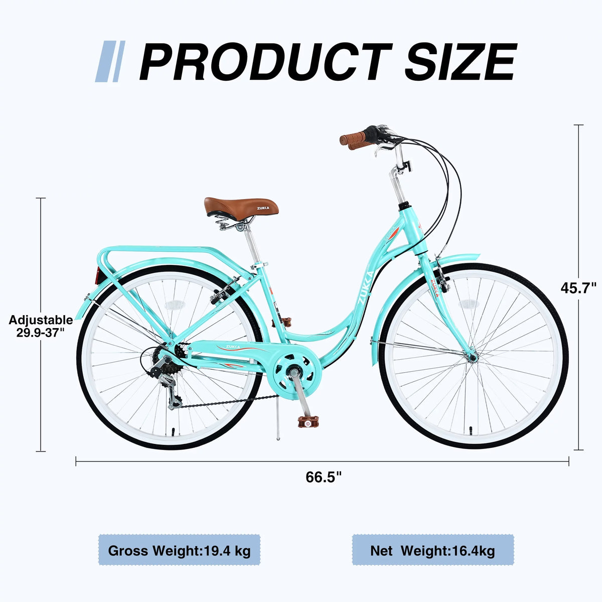 26 inch 7 Speed Steel Frame Bicycle Q75892