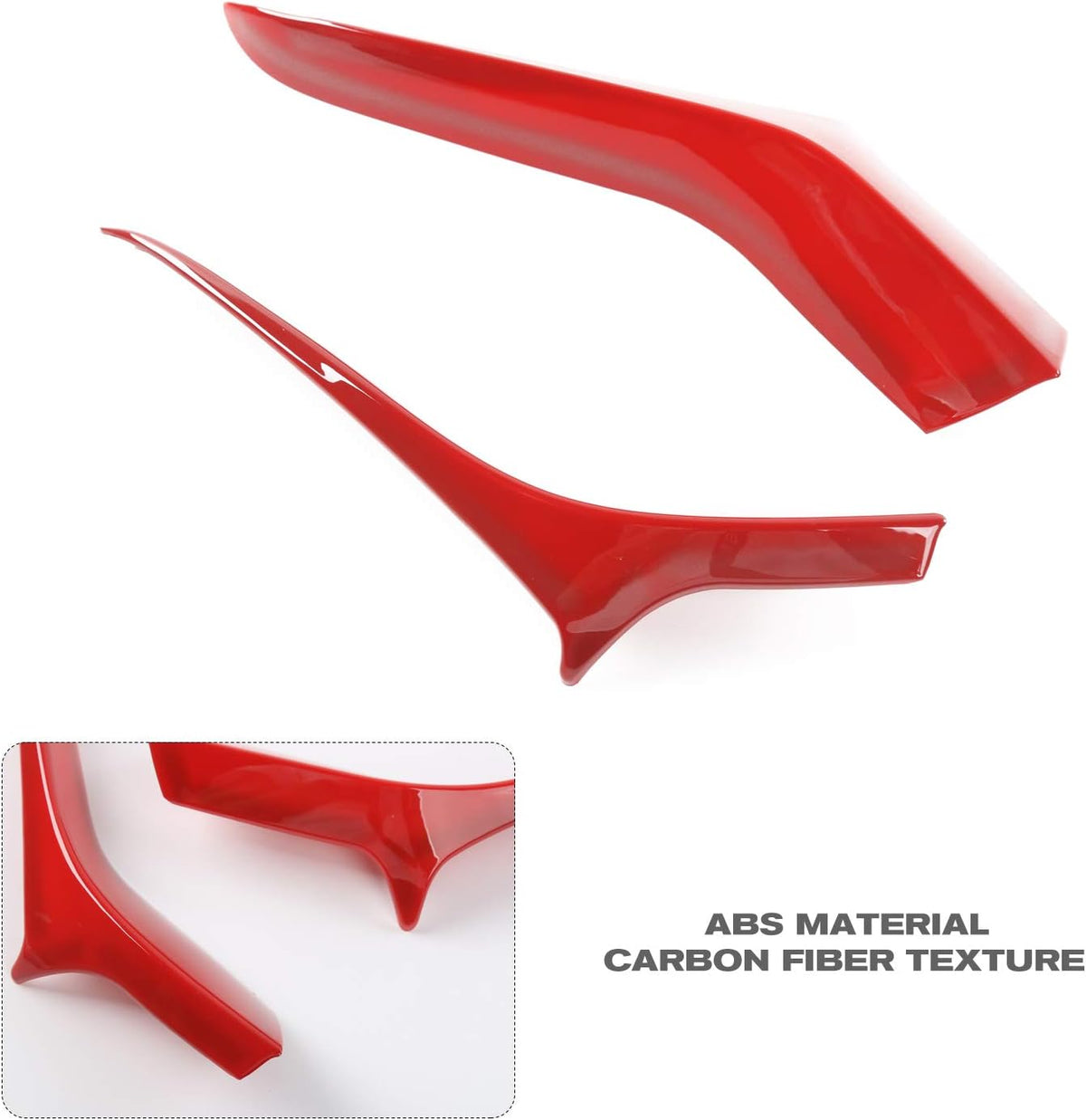 Red ABS Side Rearview Mirror Trim Cover for Chevrolet Camaro 2017 2021 E450