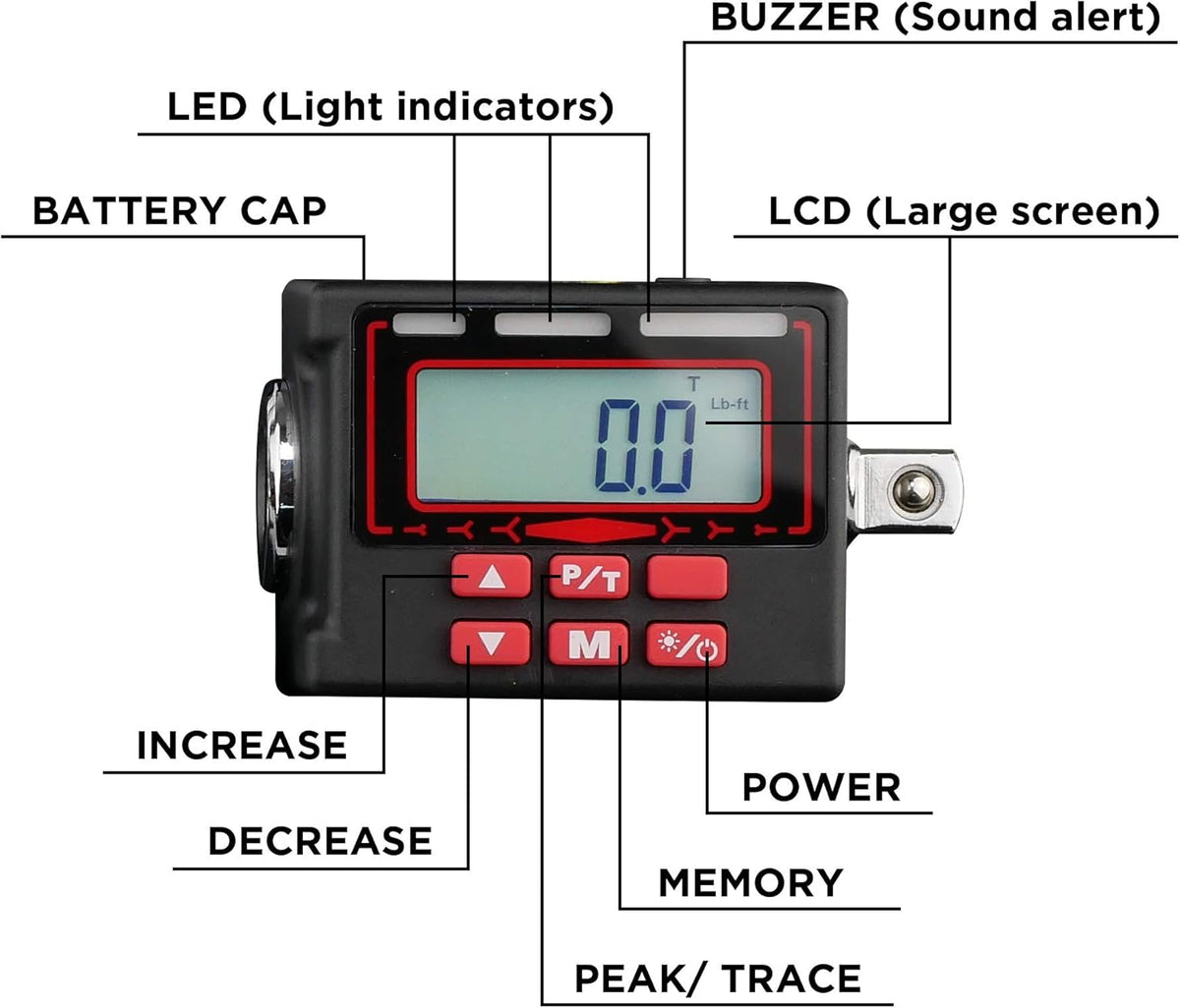 1/2-Inch Digital Torque Adapter Y371