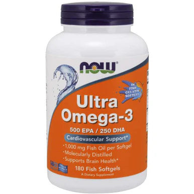 Ultra Omega 3 500 EPA / 250 DHA 180 Fish softgels H41649