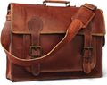 18 Inch Leather Messenger Bag Laptop Briefcase Satchel D500527