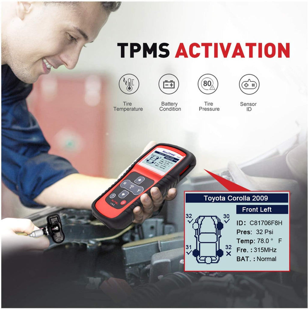 TPMS Relearn Tool for Sensor Activation Program 433/315 W58316
