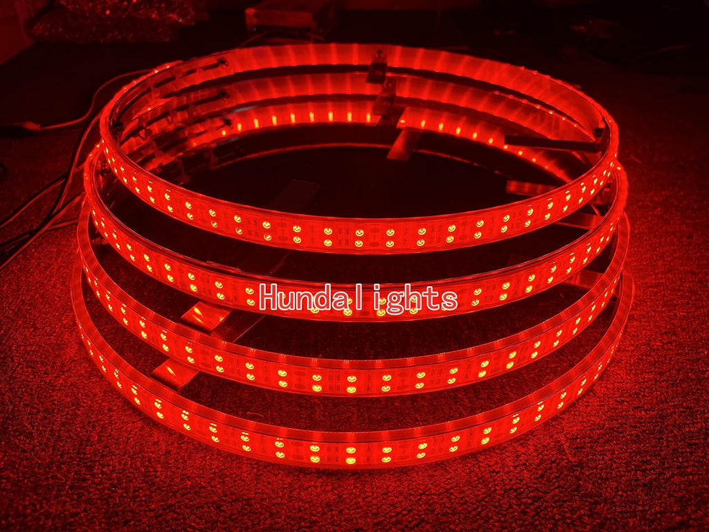 15.5 IP68 Brightest BLUE DOUBLE ROW LED Wheel Rim Lights C811690