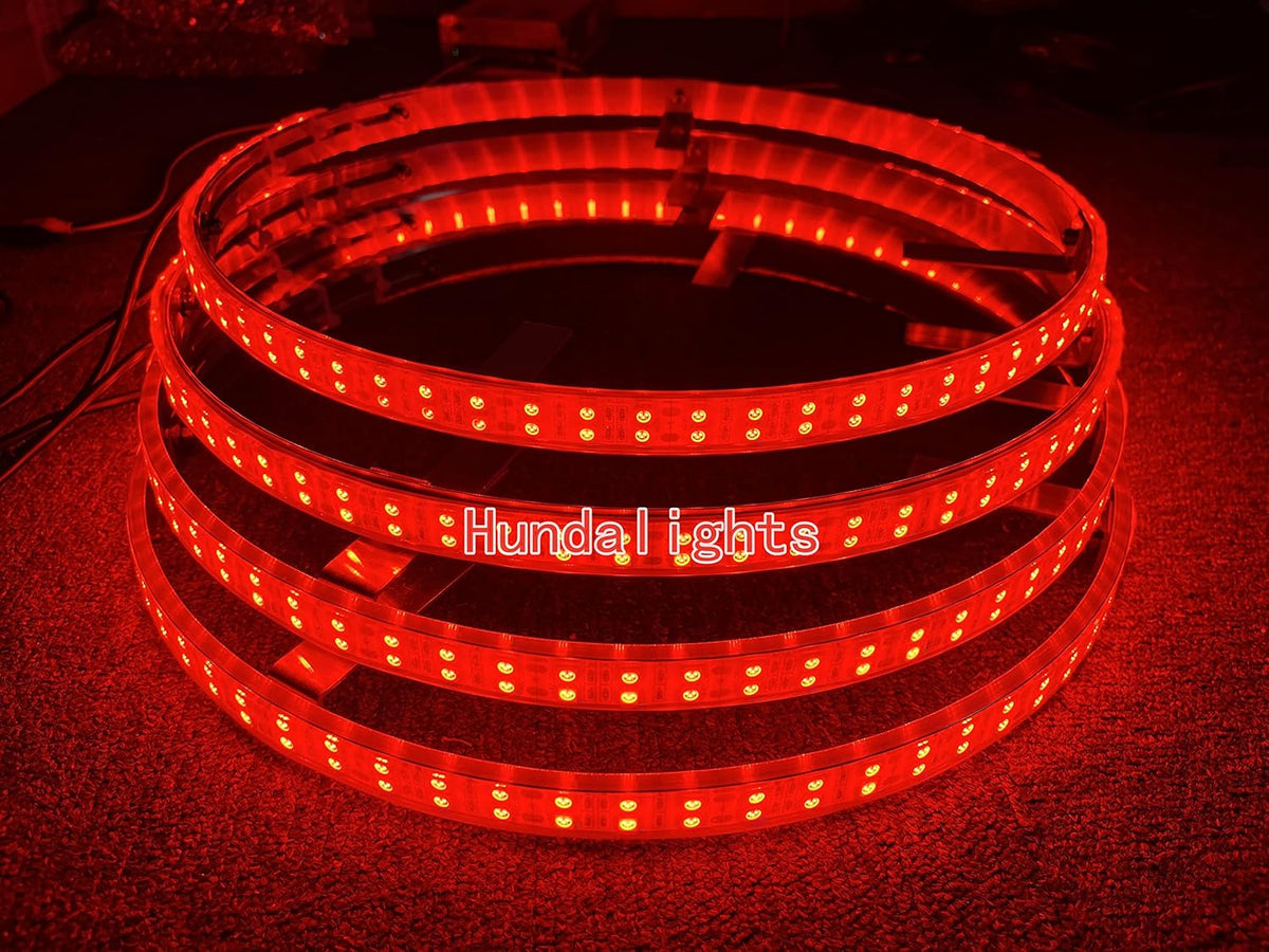 15.5 IP68 Brightest BLUE DOUBLE ROW LED Wheel Rim Lights C811690