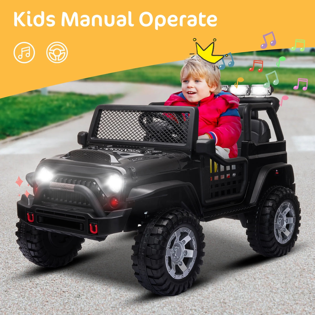 2 Seater Kids Ride on Truck with Remote Control J911