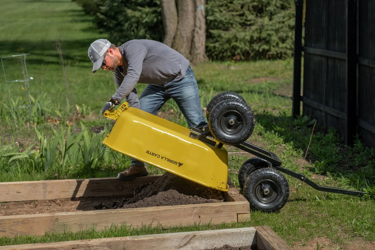 8 Cu. Ft. Steel Dump Cart, 1200 lbs. Capacity V67115