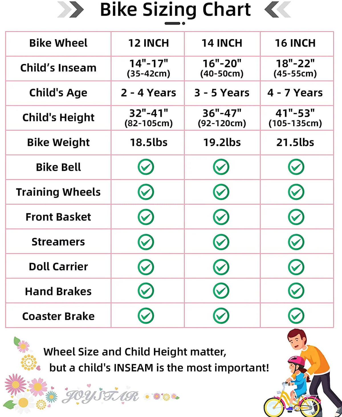 14 Inch Kids Bike with Training Wheels Blue B685307